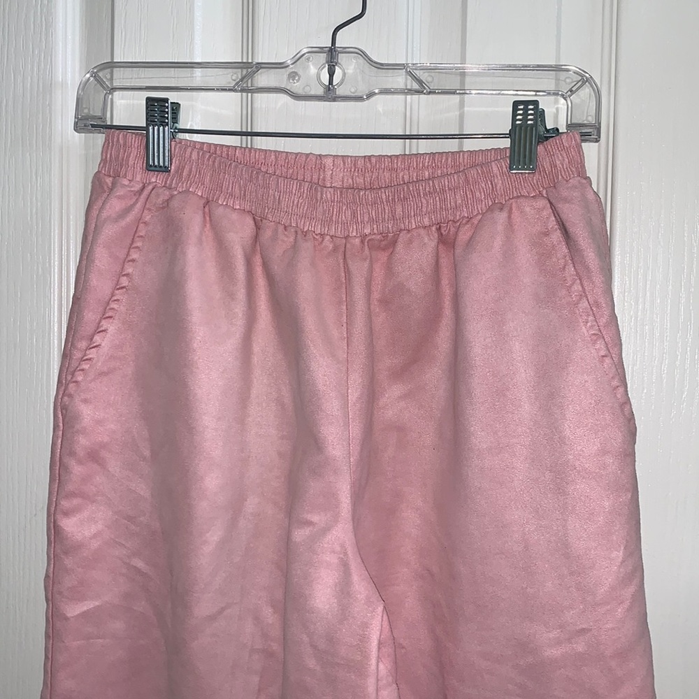 vintage pink velvet pants, size SP